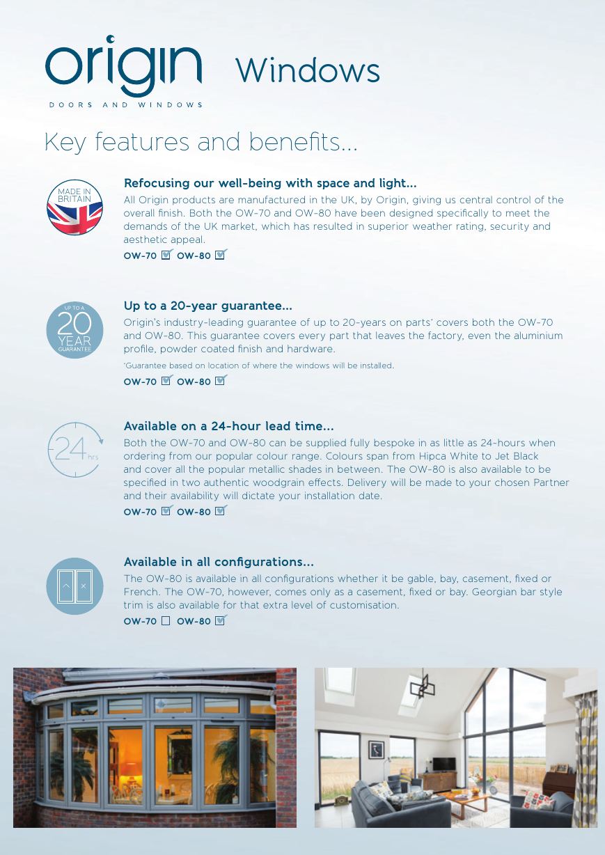 The Window - Features & Benefits front cover