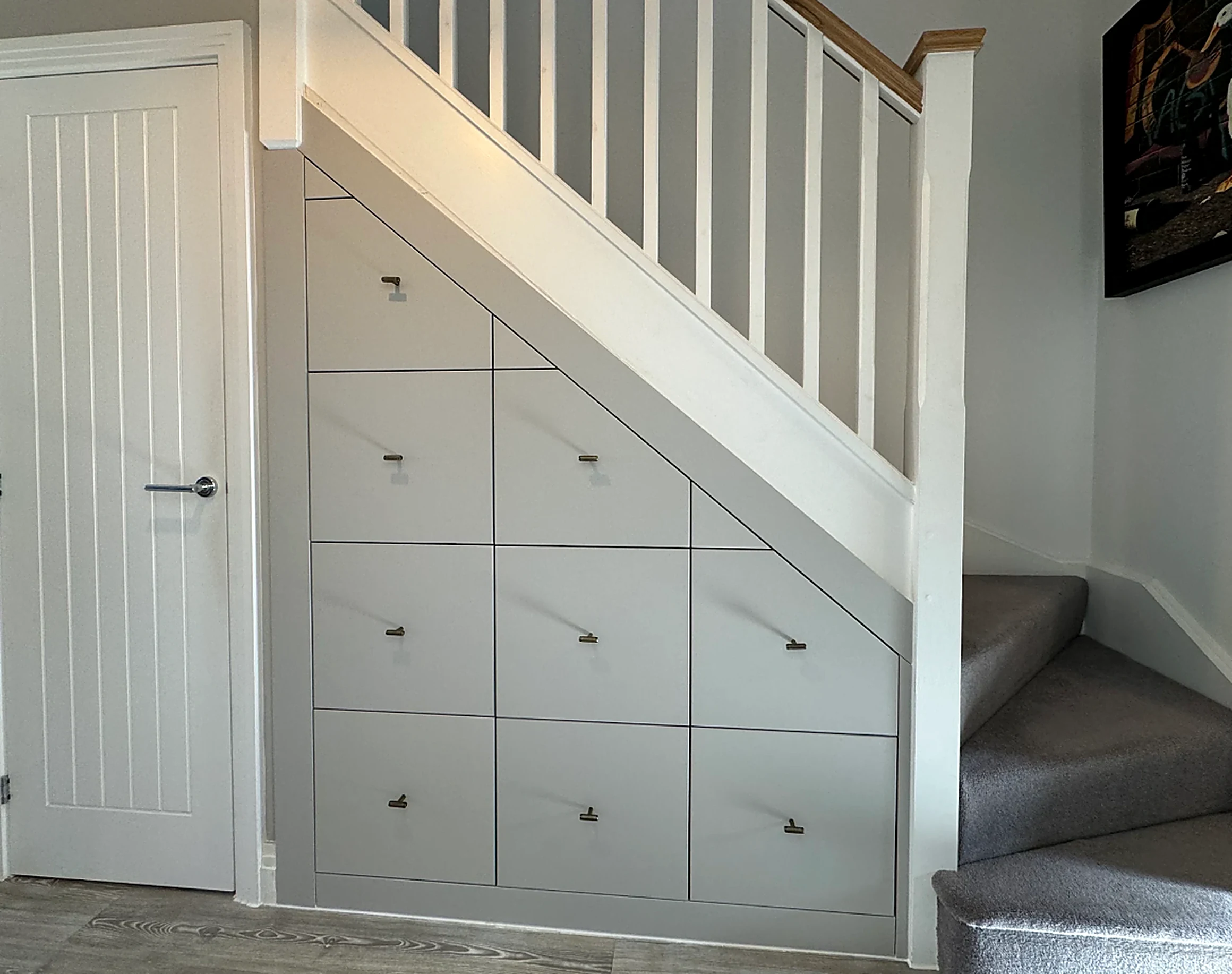 Light Grey Understairs Drawers