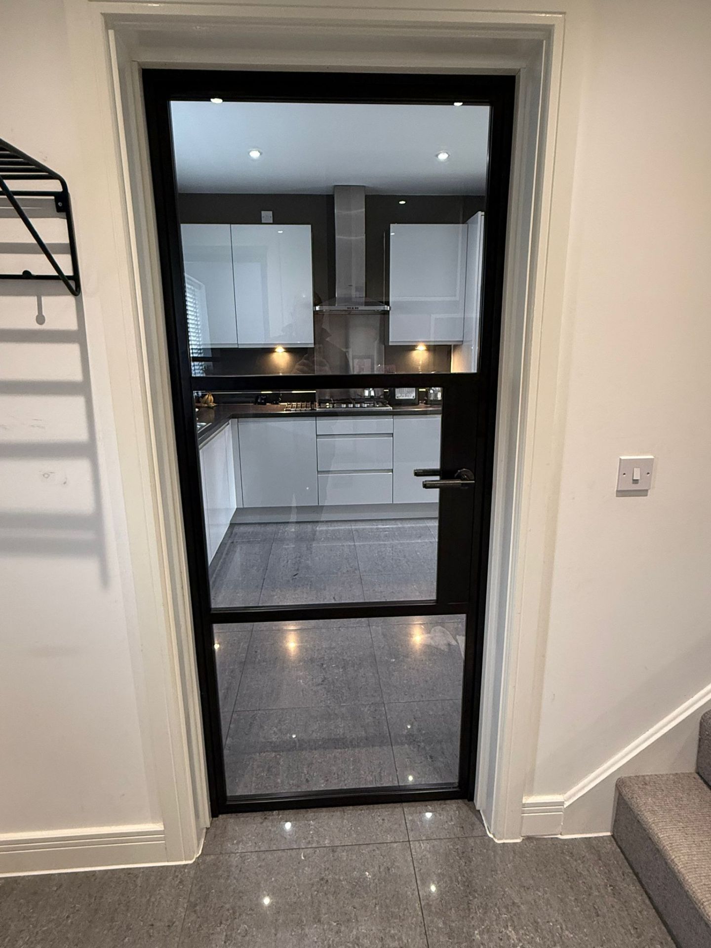 Slim aluminium internal door fitted by Radley, example 3